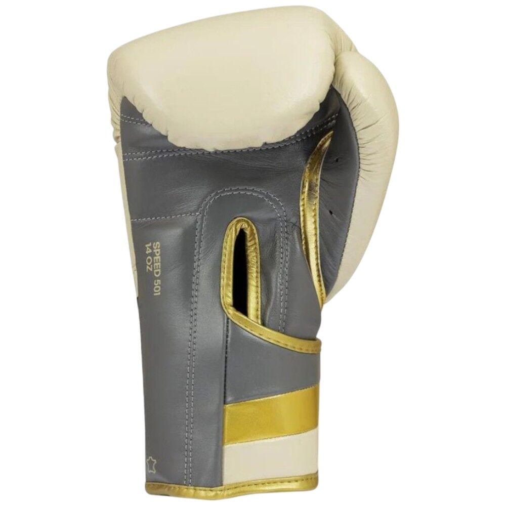 adidas Adispeed 501 Limited Edition Pro Boxing Gloves - Alumina/Grey/Black