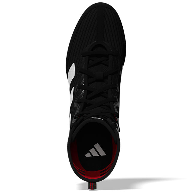 adidas Box Hog 4 Boxing Boots - Black/White/Ruby