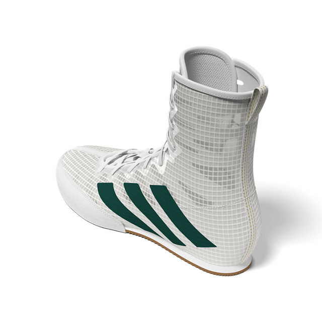 adidas Box Hog 4 Boxing Boots - White/Green/Black