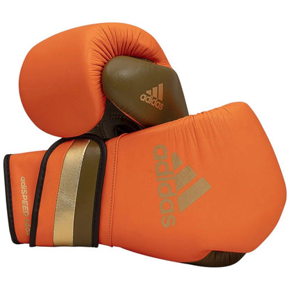 adidas Adispeed 501 Limited Edition Pro Boxing Gloves - Orange/Gold/Black