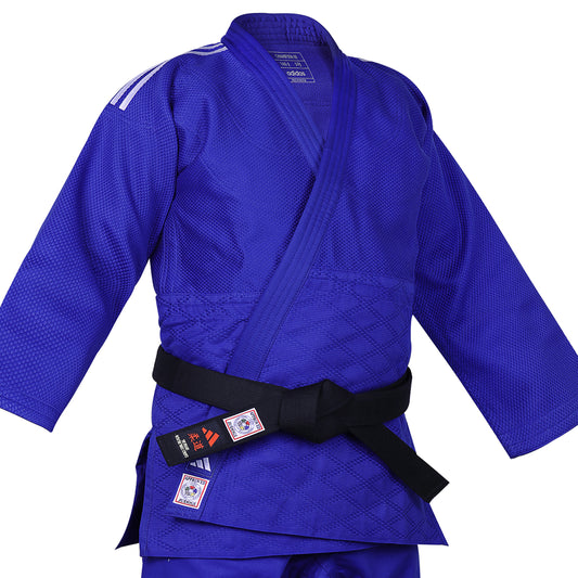 adidas IJF Green Label Champion III Judo Uniform BLUE