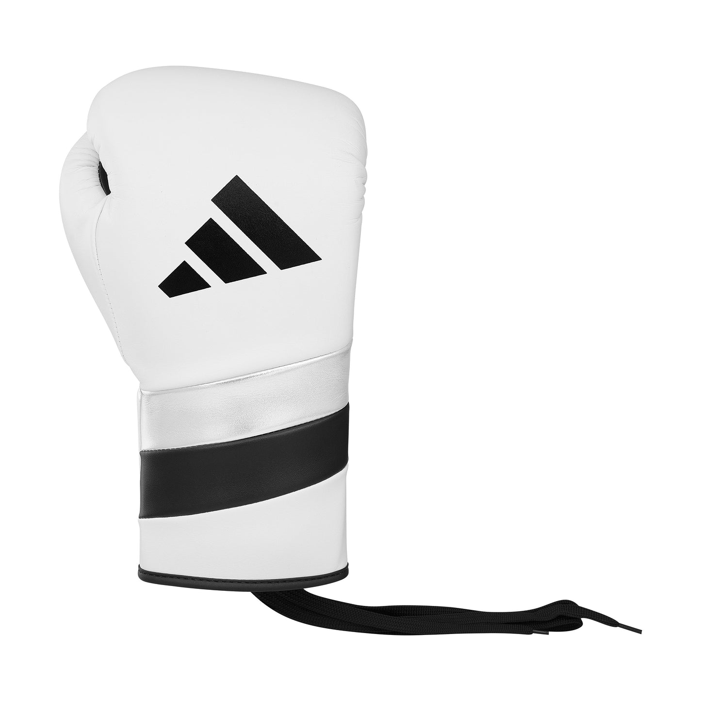 adidas Adispeed 500 Pro Lace Up Boxing Gloves - White/Black