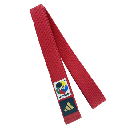 adidas WKF Approved Kata Blue and Red Belts