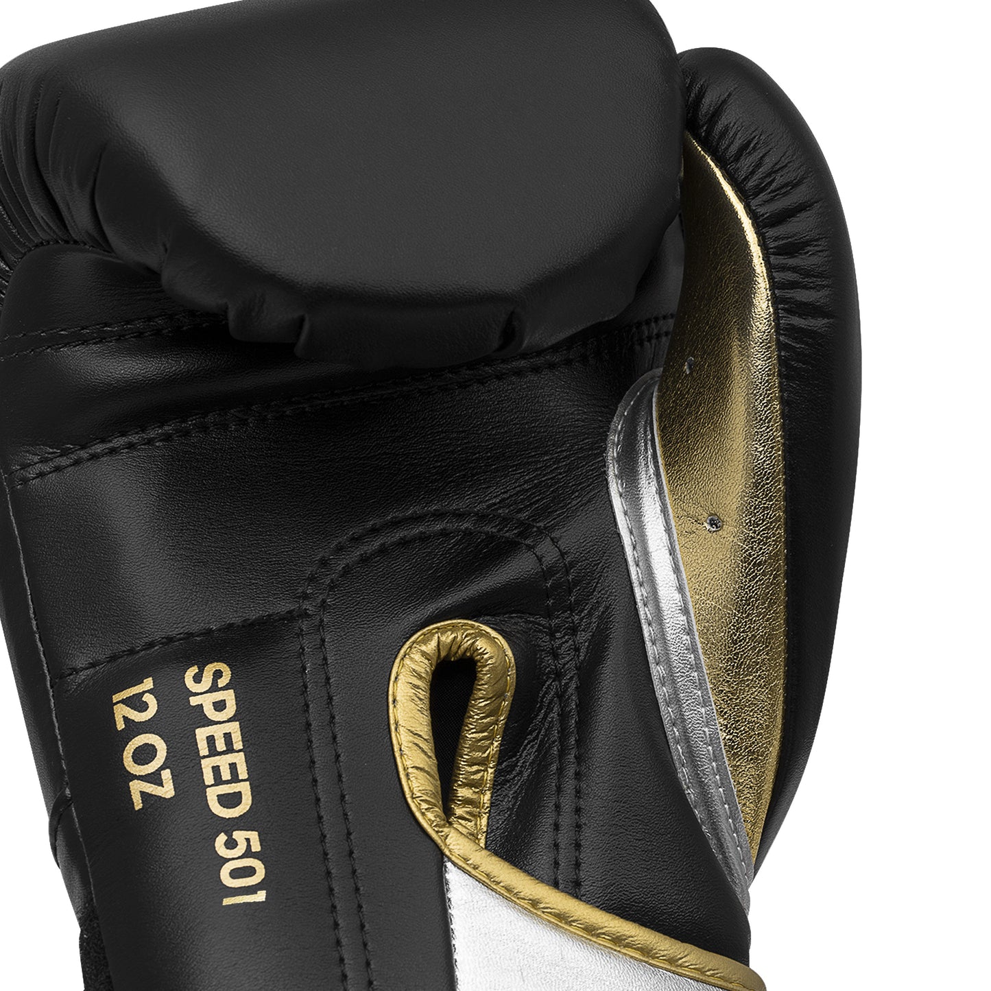 adidas Adispeed 501 Pro Boxing Gloves - Black/Gold